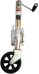 SOUTHWEST WHEEL 1,500 lbs. Capacity Marine Side Wind Bolt-on Swivel Trailer Jack zinc Coated with 8" Caster