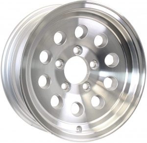 15 x 6 Aluminum HiSpec Mod Trailer Wheel 5 on 4.50 Bolt Pattern 2,150 lb Capacity