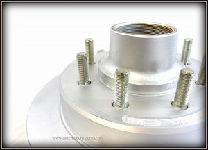 Kodiak 1-Piece Hub & Rotor for 7-8K Axles 9/16in Studs (ROTOR/HUB-133-8-9-DAC)