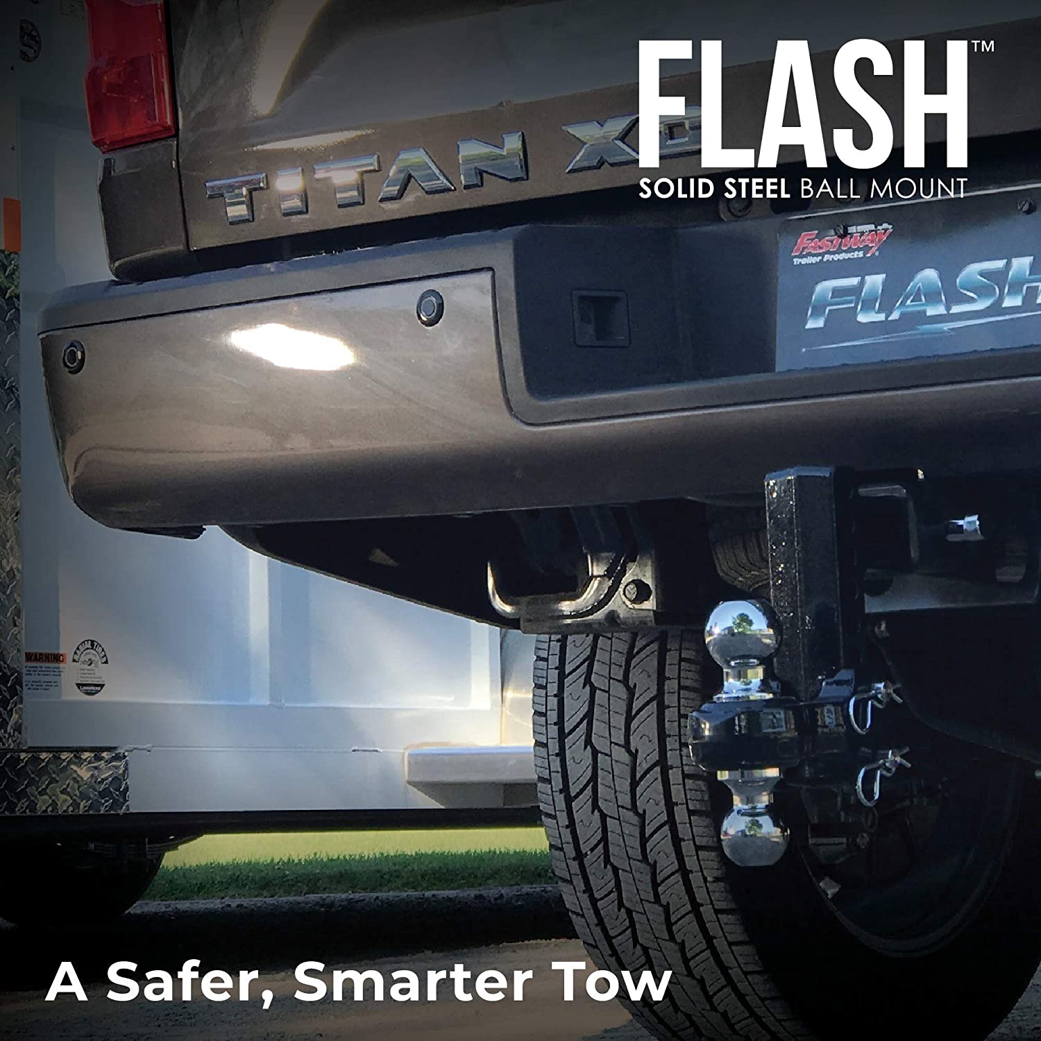 Fastway Flash 6 - Testa Regolabile In Alluminio Per Gancio Traino, Con 2 Sfere Cromate 2' E 2-5/16', Portata 10.000 Lbs, DT-ALBM6600
