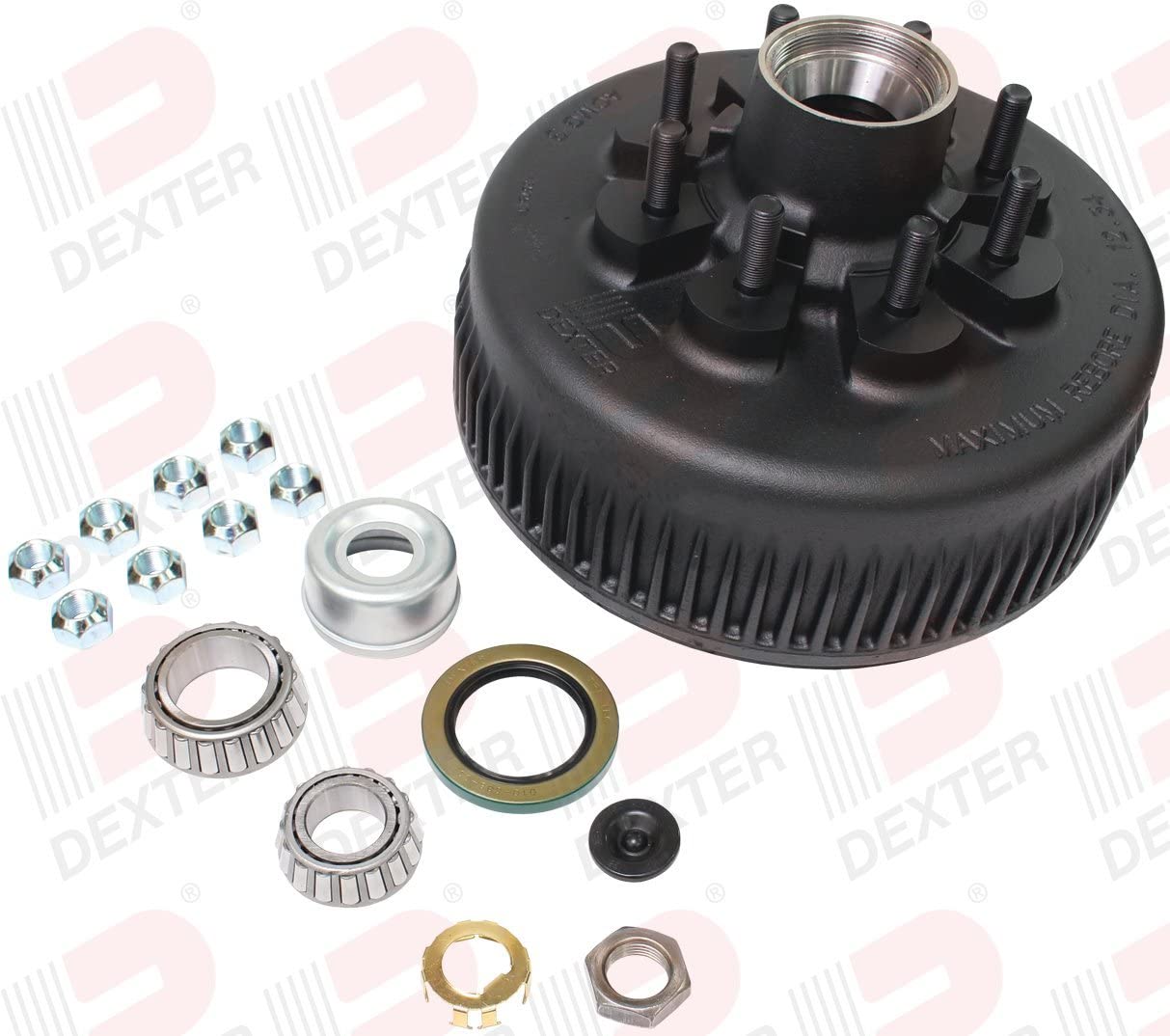 008-399-08 Genuine Dexter 8K Disc Brake Hub, Oil Bath, 5/8