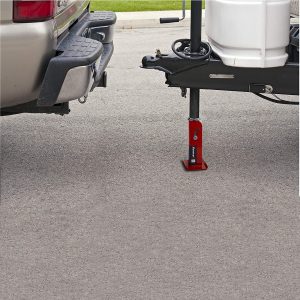 Fastway FLIP 88-00-6500 Trailer Tongue Automatic Fold-Up Jack Foot Plate for 2 1/4" Jacks-6" Extension (2-Inch Inner Jack Tube)