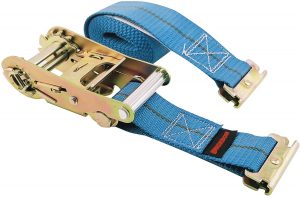 Erickson 59139 Blue 2" x 16' Ratcheting E-Track Logistic Strap, 3500 lb Load Capacity , Yellow