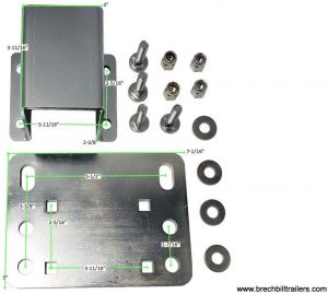 BRI-MAR 8K Sidewind Direct Bolt or Weld-On Trailer Jack with Drop-Leg Foot #T300337