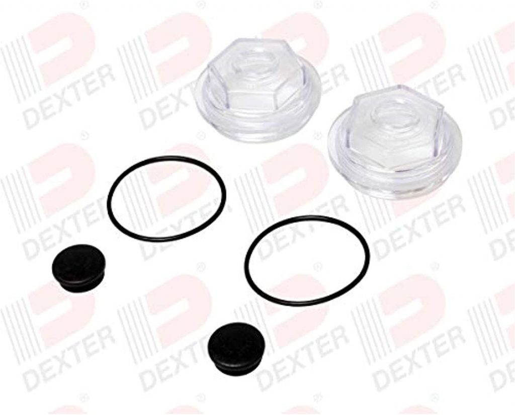Redline Oil Cap Kit For Dexter 6-9K 8-Bolt Axles - Replacement Cap, O-Ring & Plug