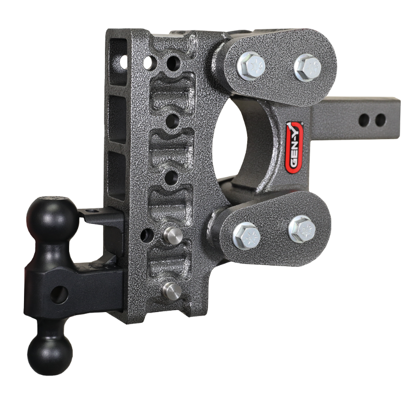 Gen-Y Hitch, "The Boss" Torsion Flex Adjustable Ball Mount, 7.5" Drop, 16k, 2" Shank, (GH-1225)
