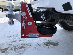 Shocker HD Air Hitch Combo Ball Mount - 2 & 2 5/16 inch Balls - 16,000 lbs Fits 2013-2021 Dodge Ram 2500/3500 with 2-1/2 inch Receiver Hitch