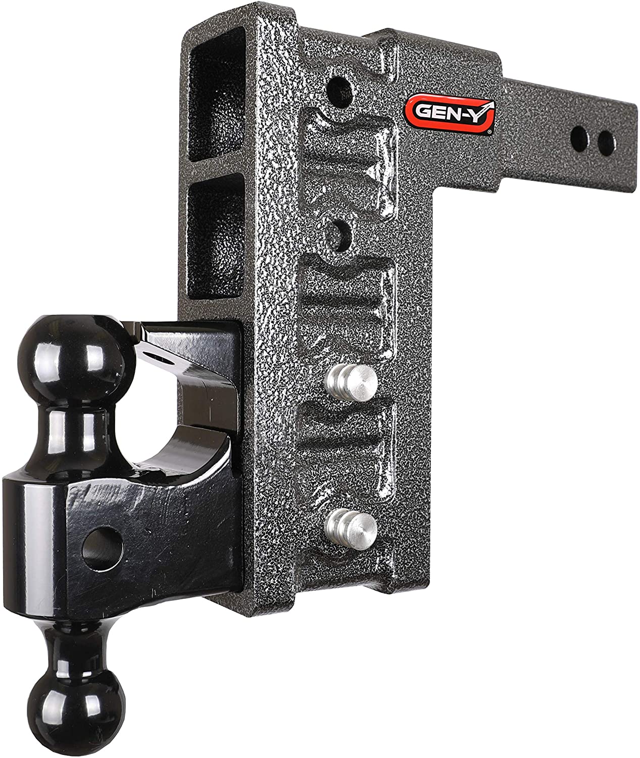 Drop Hitch 3" Receiver Class V 32,000lb Towing Hitch GH 1724, Combo Includes Dual Hitch Ball, Pintle Lock & 2-3/4" Hitch pins (9" Drop 3" Receiver)