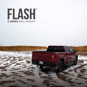 Fastway Flash 42-00-2825 E Series HD Adjustable Aluminum Ball Mount with 8 Inch Drop, 2.5 Inch Shank, and Chrome Plated Balls