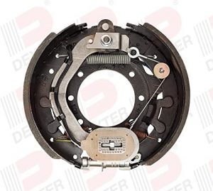 Dexter K23-446-00 AXLE Left Hand Complete 12-1/4X5 Electric Forward SELF-Adjust Brake Assembly (15K)