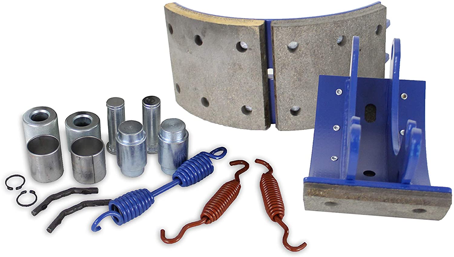 Trailer Parts Pro 12-1/4"x5 PQ Style Air Brake Shoe/Linings w/Repair Kit (BP22-027)