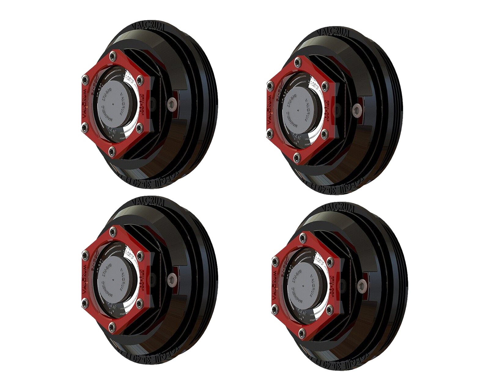 Valcrum Aluminum Hub Cap For Dexter 10K-16K Trailer Axle - Grease/Oil Type - Set Of 4 - ST-400D 21-36