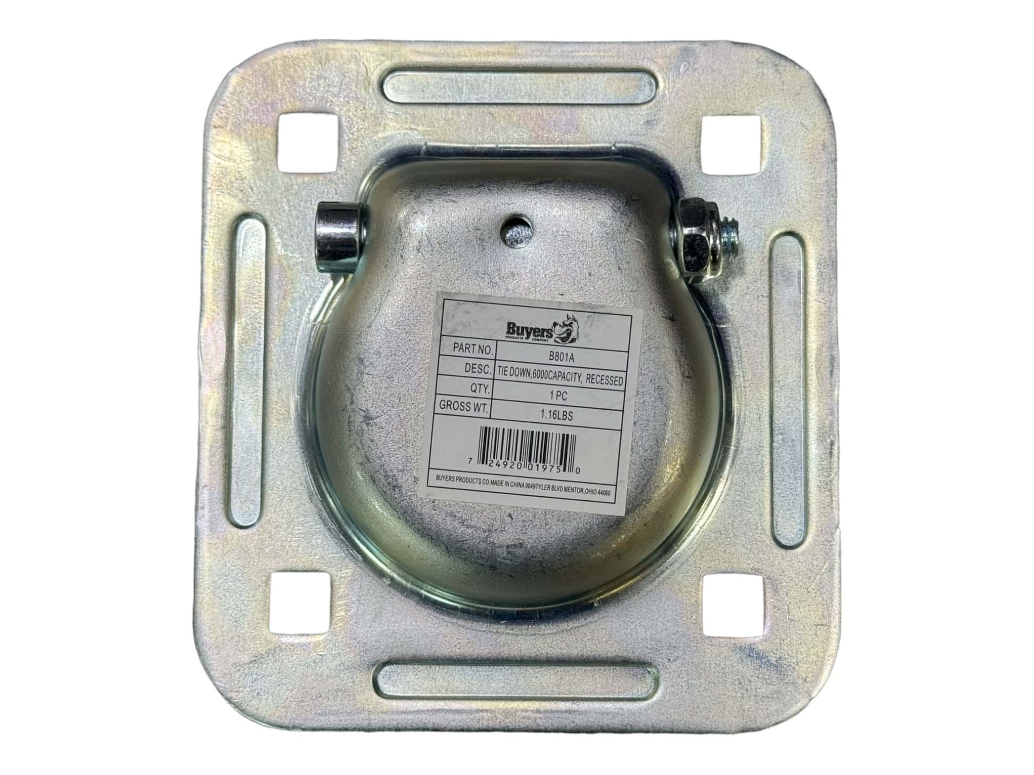 10 Pk Flush Mount Recessed Ring Trailer Cargo Tie Down Control D-Rings 6000 Lbs. - Foto 3