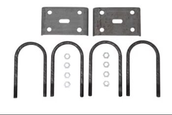 U-Bolt Kit For Dexter 9K Axle, 4" Round Tube, 5/8" Rod Diameter, 8" Long Legs, (APUBR-40)