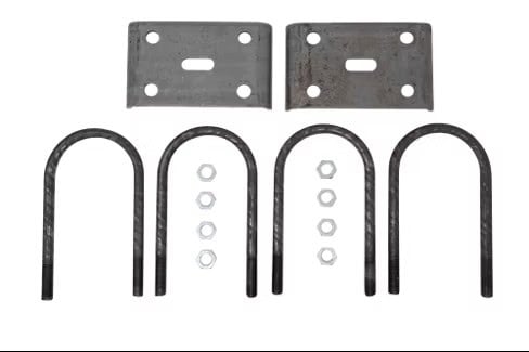 U-Bolt Kit For Dexter 10K Axle, 5" Round Tube, 5/8" Rod Diameter, 8-7/8" Long Legs, (APUBR-50)