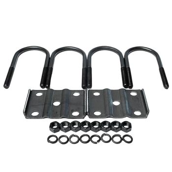 U-Bolt Kit For 5.2K, 6K, or 7K Axle, 3" Round Tube, 9/16" Rod Diameter, 7-1/4" Long Legs, (APUBR-9)